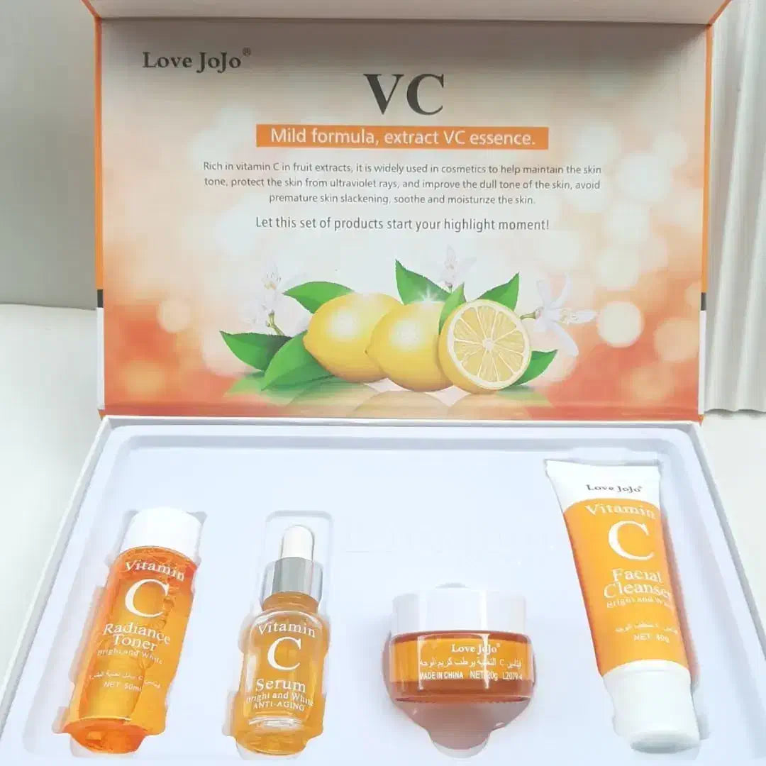 Vitamin C Facial Kit – Complete System for Anti-Dark Spots and Natural Radiance 
