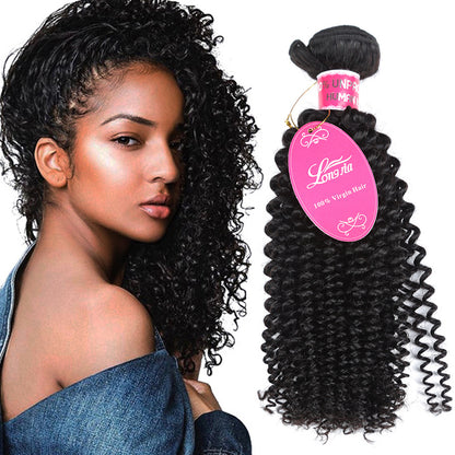 Mechones de Cabello Humano Brasileño 10A – Deep Curly (8" a 12") Calidad Premium
