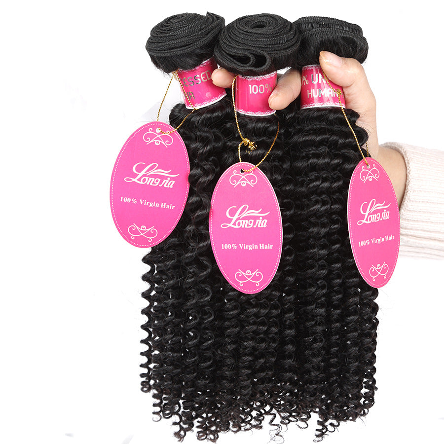 Mechones de Cabello Humano Brasileño 10A – Deep Curly (8" a 12") Calidad Premium