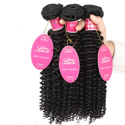 Mechones de Cabello Humano Brasileño 10A – Deep Curly (8" a 12") Calidad Premium