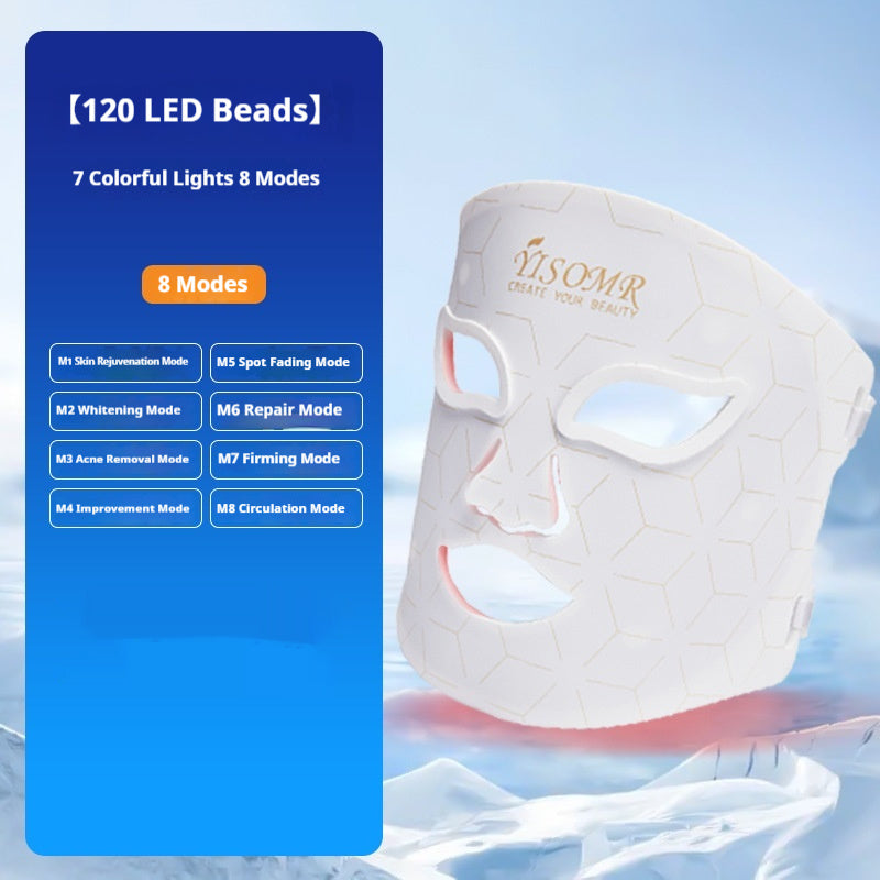 Silicone LED Therapy Mask – Facial Rejuvenation and Acne Control