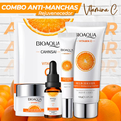 Kit Vitamina C Bioaqua 5 en 1 – El Ritual Completo para un Rostro Luminoso y Joven