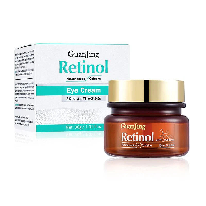 CREMA FACIAL PARA OJOS ANTIEDAD DE RETINOL – ¡Elimina Ojeras, Bolsas y Patas de Gallo al Instante!