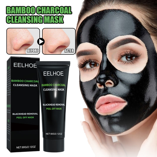 Mascarilla Negra de Carbón de Bambú EELHOE – Limpieza Profunda y Control de Grasa