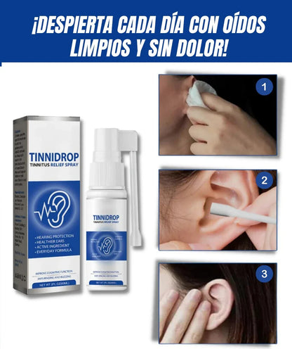 Tinnidrop Relief – ¡Silencia el Zumbido y Recupera tu Tranquilidad Auditiva!