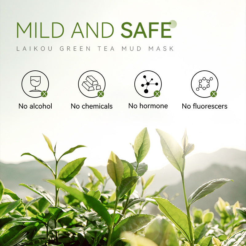 Green Tea Mud Mask Cleansing, Hydrating And Moisturizing