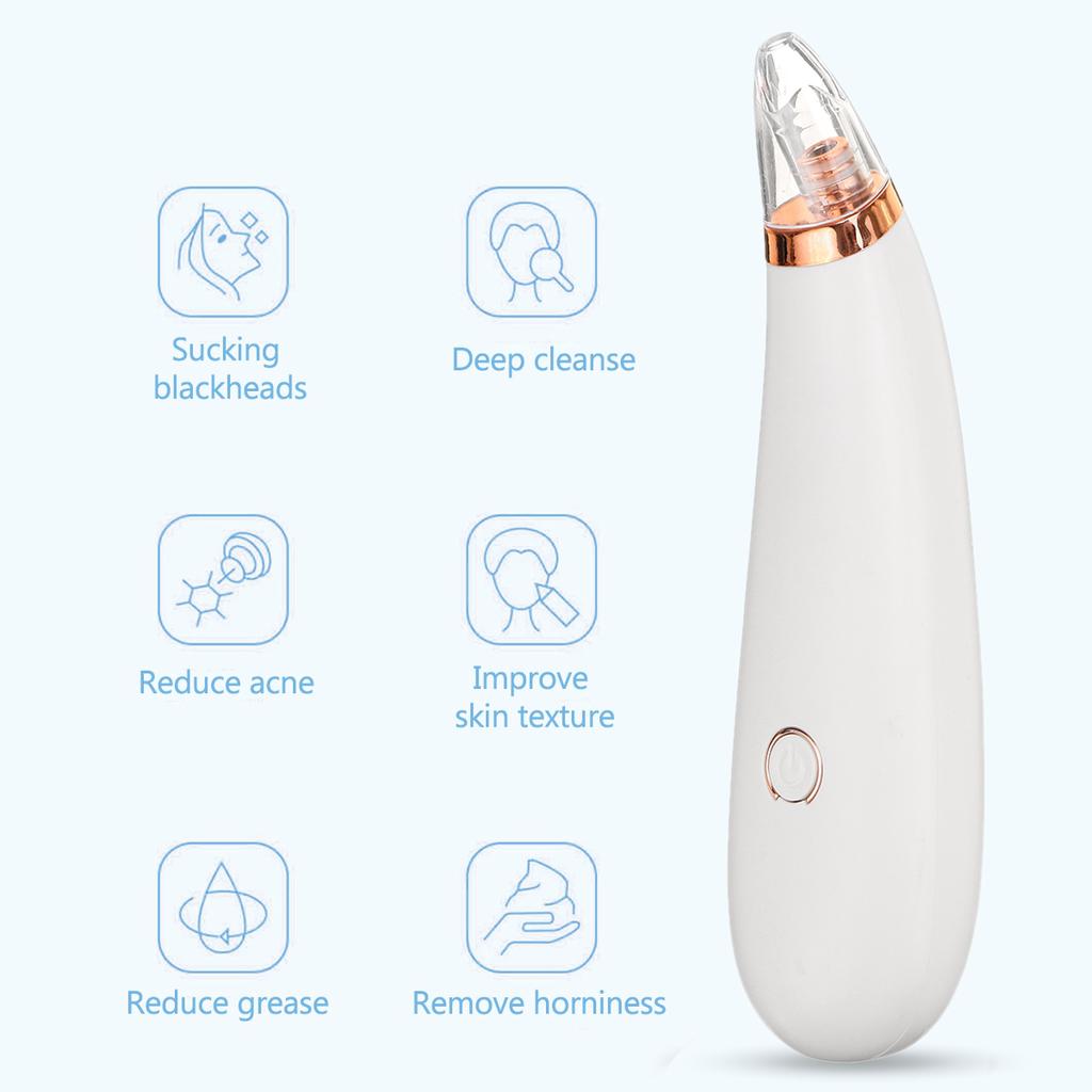 Extractor de Poros M-2005 – Limpieza Facial Profunda con 4 Boquillas Especializadas