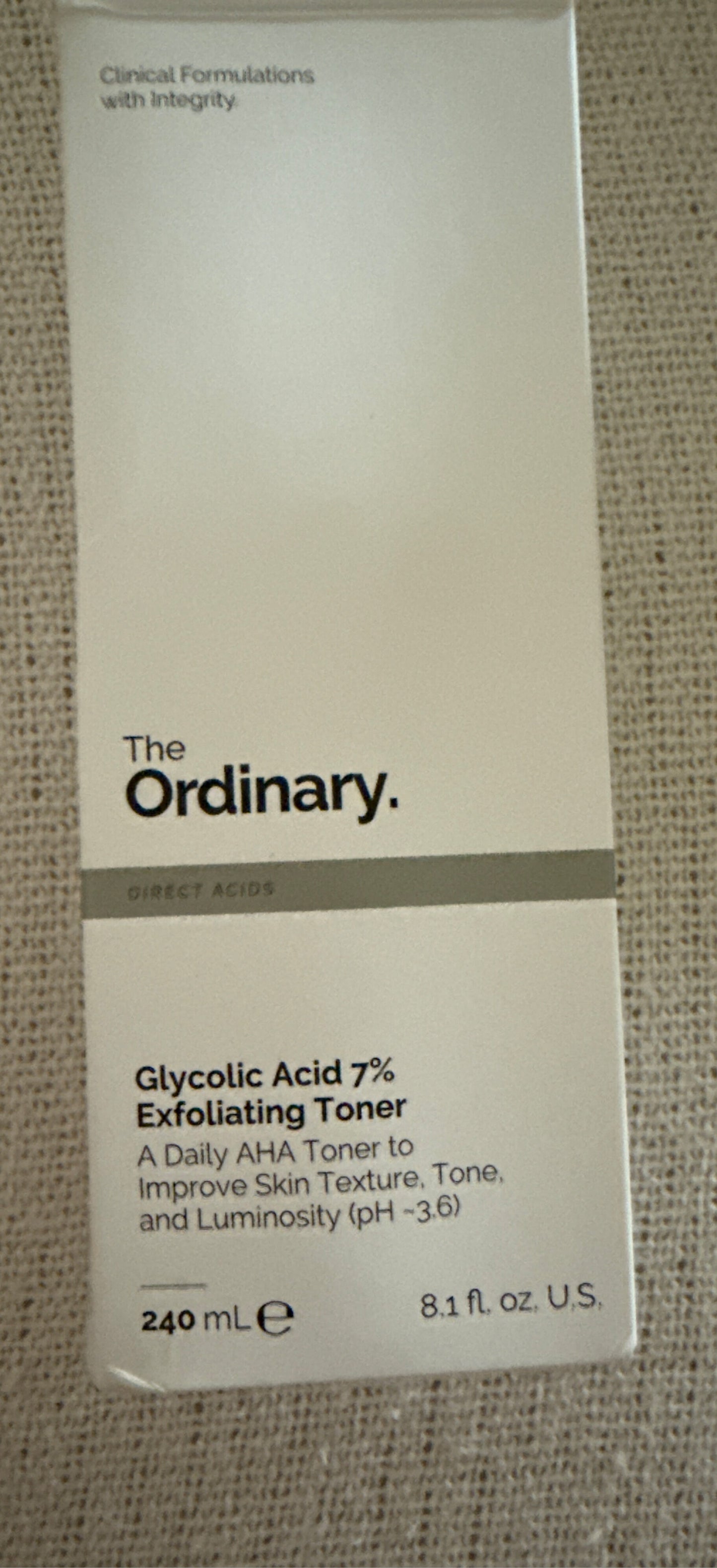 Tónico de Ácido Glicólico 7% The Ordinary – Exfoliante Renovador y Aclarante - 240ml