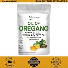 🌿 ACEITE DE ORÉGANO Y COMINO NEGRO 6000 MG (180 CÁPSULAS BLANDAS) 🌿