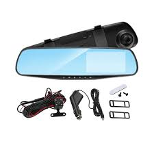 Espejo Retrovisor Universal con 2 Cámaras Trasera y Delantera