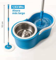 Trapeador Giratorio con Base de Metal – Limpieza Profesional