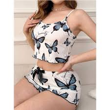 Pijama Butterfly Lavender (Talla S) – Estilo Mágico y Confort Descripción: