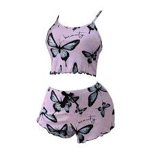 Pijama Butterfly Lavender (Talla M) – Tu Momento de Relax Descripción:
