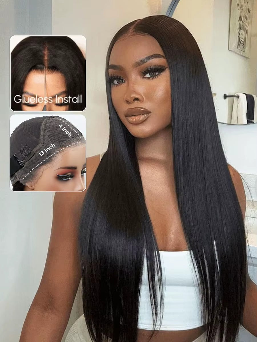 Peluca Lace Frontal Lisa Natural 100% Cabello Humano