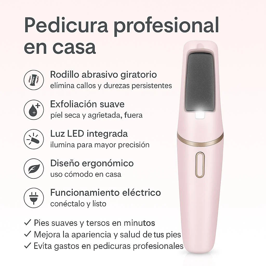 Removedor de Callos Eléctrico BD613 – Pies Suaves y Renovados con Pedicura Pro