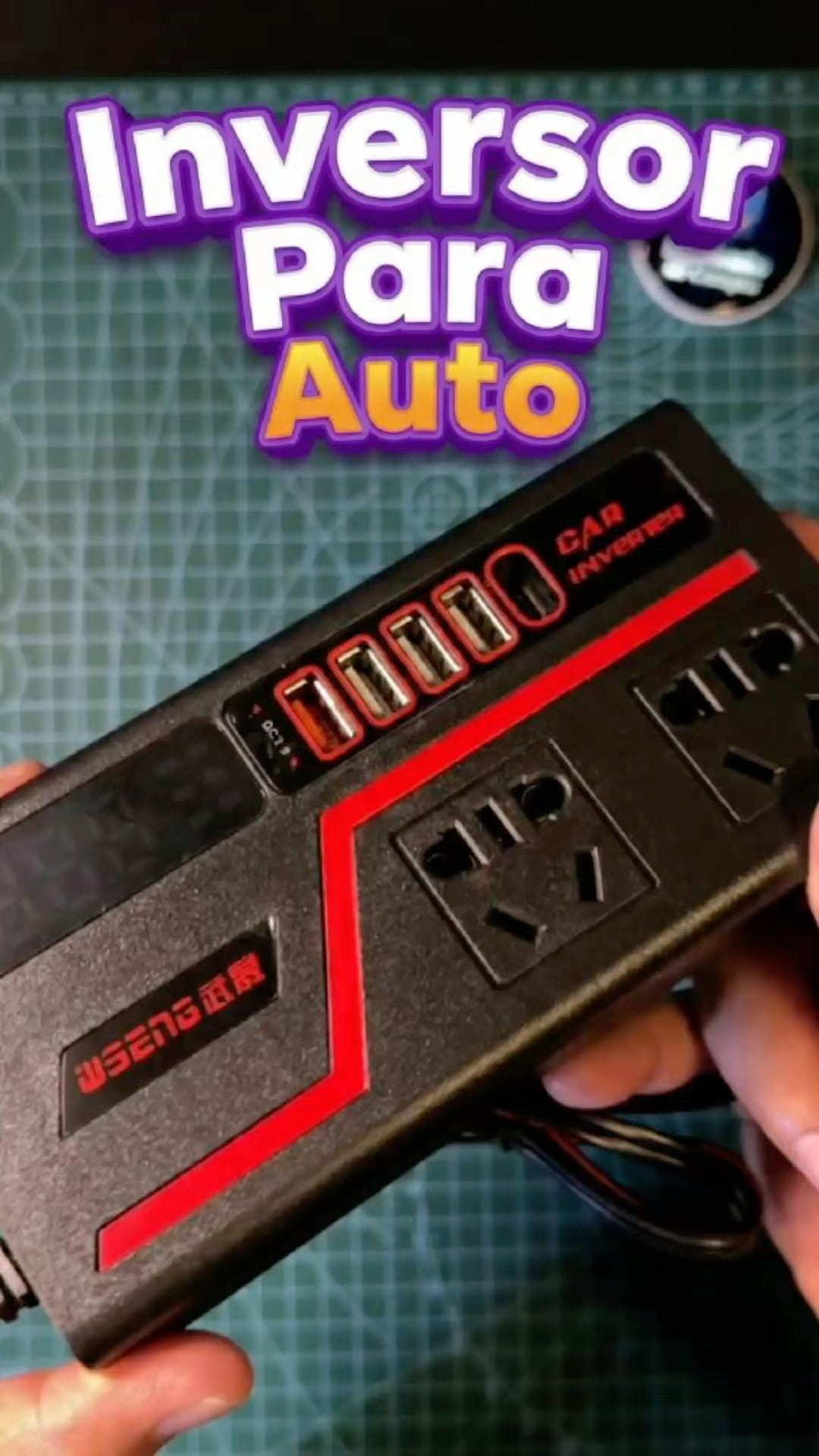 Inverter Universal para Vehículo – Convierte tu Carro en una Estación de Carga Pro