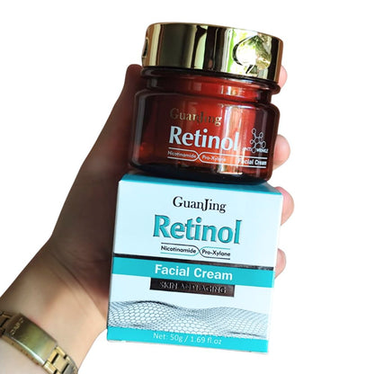 CREMA FACIAL PARA OJOS ANTIEDAD DE RETINOL – ¡Elimina Ojeras, Bolsas y Patas de Gallo al Instante!
