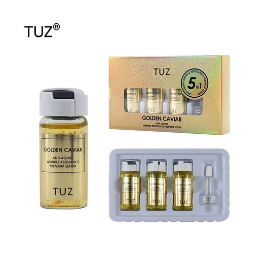 Tratamiento de Lujo Golden Caviar – Kit Antiedad 5 en 1 (3 Frascos)