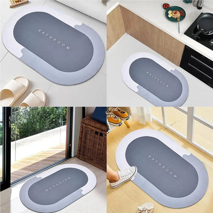 Tapete de Baño Ultra Absorbente 40x60 cm – Comodidad y Seguridad con Tacto de Nube