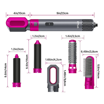 CEPILLO 5 en 1 Pro – El Kit de Belleza Completo para un Cabello Espectacular