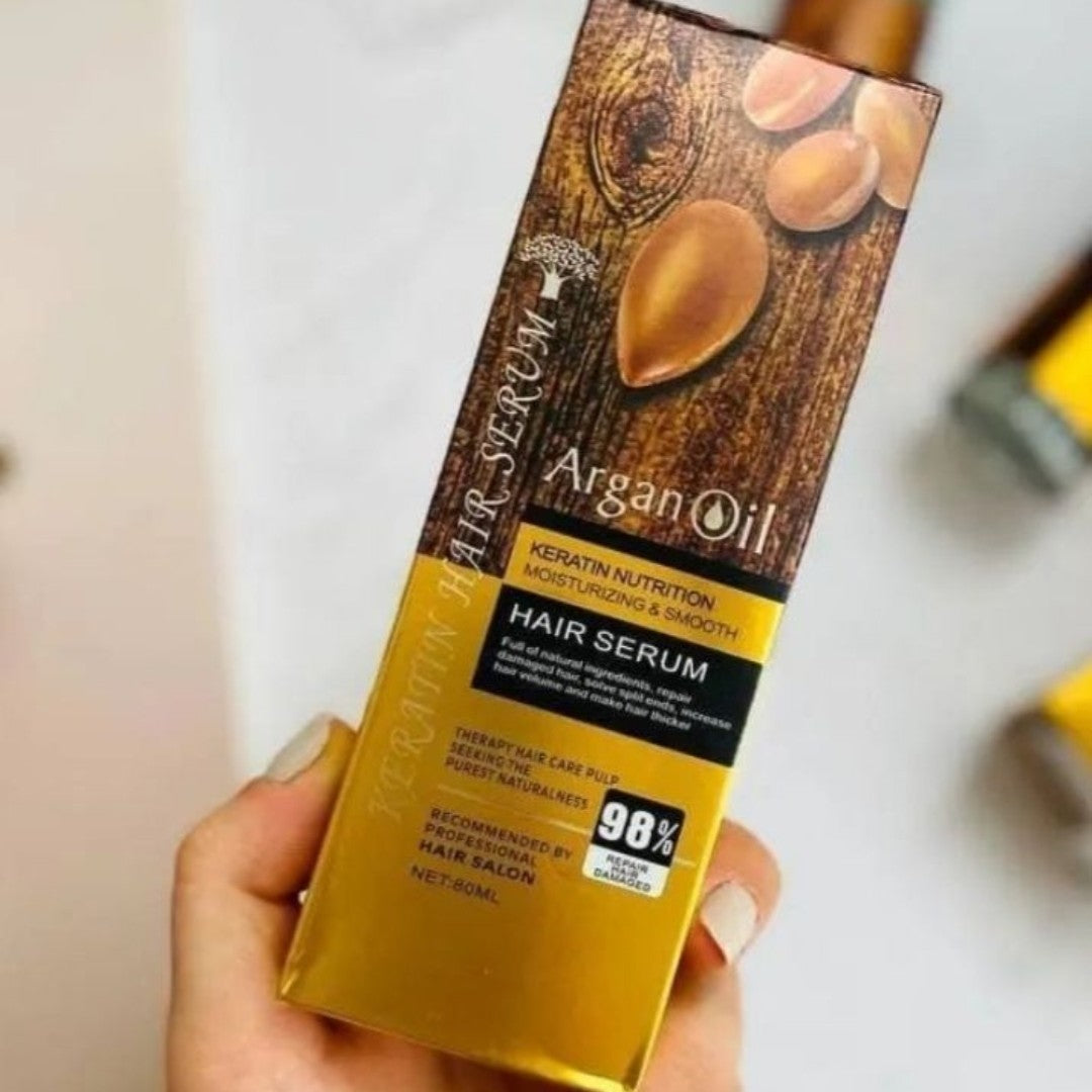 Aceite de Argán y Queratina– Nutrición Profunda Sin Sulfatos (80ml)